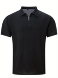 Herren Polo Shirt Sommer Waffelstrick Atmungsaktiv – Lureno