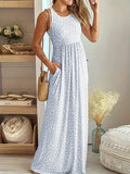Leopardenprint Maxikleid mit hoher Taille – Soraya