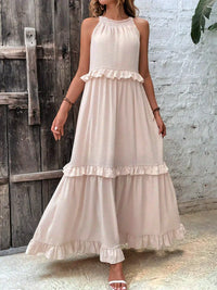 Sommerkleid Neckholder A-Linie Luftig Boho – Feliora