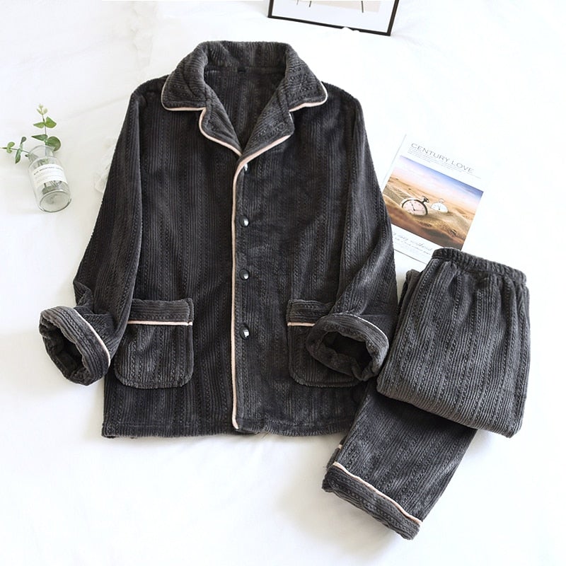 Kuscheliger Flanell-Pyjama für Damen & Herren – Liana