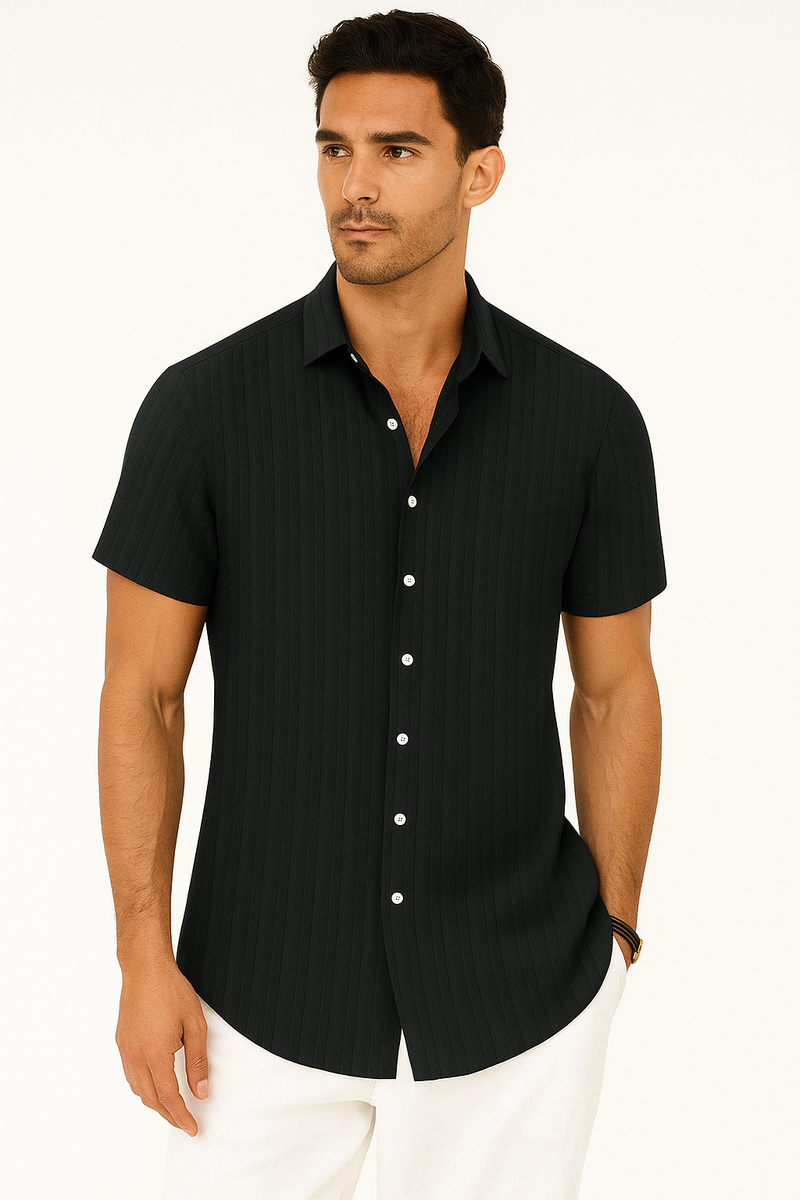 Sommerhemd Herren Kurzarm – Leicht, Elegant, Bequem – Detlef