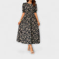 Blumenkleid mit femininer Silhouette für Damen – Amelia