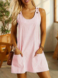 Ärmelloses Streifenkleid für Sommerlook – Melina