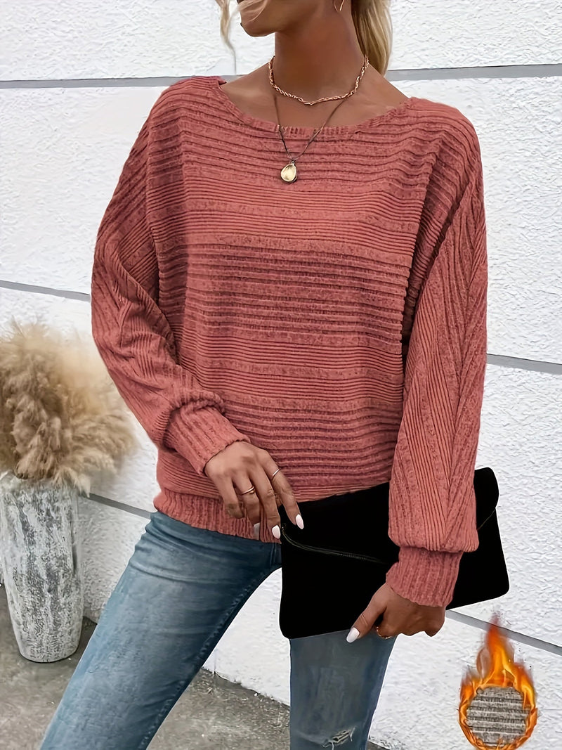 Damen Casual Shirt Rundhals Elegant Übergang – Lurevya