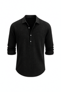 Freizeithemd Herren Leinen Slim Fit mit Kragen – Armin