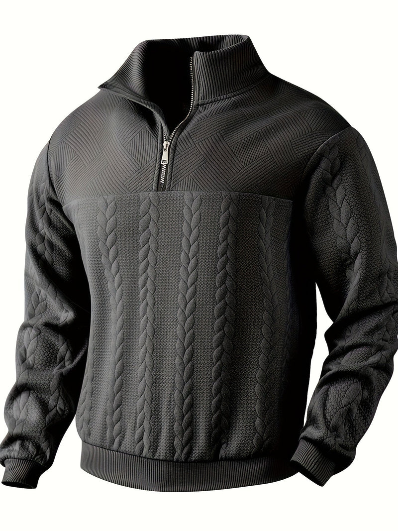 Warmer Vintage-Pullover mit Stehkragen für kühle Herbsttage – Dagobert