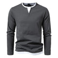 Langärmliges Henley Shirt für Herren – Ralf
