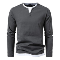 Langärmliges Henley Shirt für Herren – Ralf