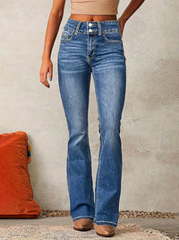 Damen Skinny Jeans High Waist Stretch Denim – Amelie