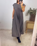 Plisseekleid Damen Ärmellos Elegant Sommerkleid – Emma