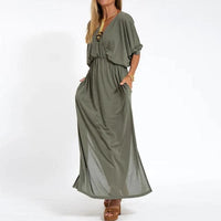 Langkleid Damen mit eleganter Passform Look – Alvanya