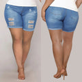 Denim-Shorts Damen High Waist & Curvy Fit – ChicRipped