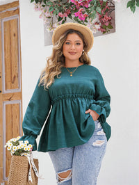 Elegantes Peplum-Top mit Volants – Sophia