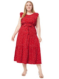 Ärmelloses Damen-Sommerkleid mit Punktemuster – Mia