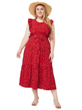 Ärmelloses Damen-Sommerkleid mit Punktemuster – Mia
