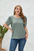 Elegante Bluse mit Mutton-Ärmeln – Isabella