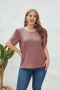 Elegante Bluse mit Mutton-Ärmeln – Isabella