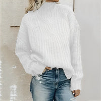 Damen Strickpullover weich locker warm elegant – Harper