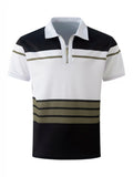 Gestreiftes Herren-Poloshirt mit England-Design – Henry