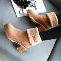 Damen Winterstiefel mit Blockabsatz und Isolierung – Marvella