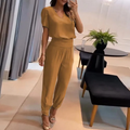 Zweiteiler Damen Set Bluse & Hose Elegant Komfort – Mavira