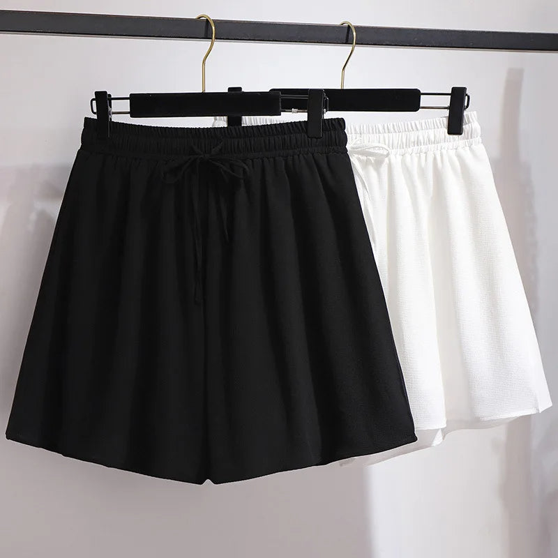 Chiffon-Shorts Damen Plus Size & Luftig – BreezeFlow