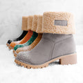 Damen Winterstiefel mit Blockabsatz und Isolierung – Marvella