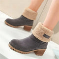Damen Winterstiefel mit Blockabsatz und Isolierung – Marvella