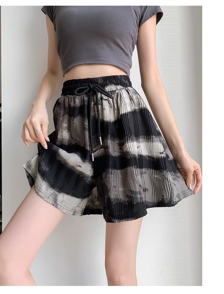 Batik-Shorts Damen High Waist & Weit – SummerGlow