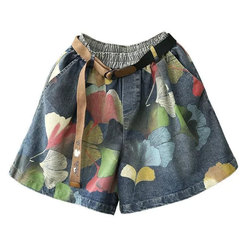 Jeansshorts Damen Plus Size & Bedruckt – SummerPrint
