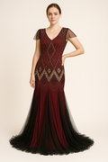 Flapper-Kleid mit Pailletten für 20er Jahre Party – Clara