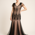 Flapper-Kleid mit Pailletten für 20er Jahre Party – Clara