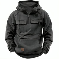 Warmer Winter-Hoodie mit Reißverschluss für Herren – Lutz