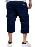 Dreiviertel Cargohose Herren Baumwolle bequem Alltag – Travano