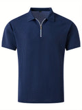 Herren Polo Shirt Sommer Waffelstrick Atmungsaktiv – Lureno