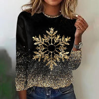 Stylisches Langarm-T-Shirt mit Vintage-Farbverlauf - Edith