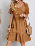 Casual Damenkleid figurformend bequem hochwertig – Lorena