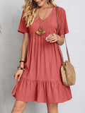 Casual Damenkleid figurformend bequem hochwertig – Lorena