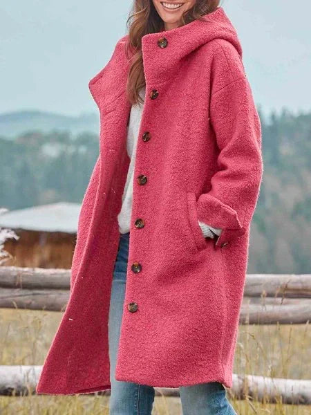 Damen Wintermantel mit Taillierter Passform und Taschen – Wanda