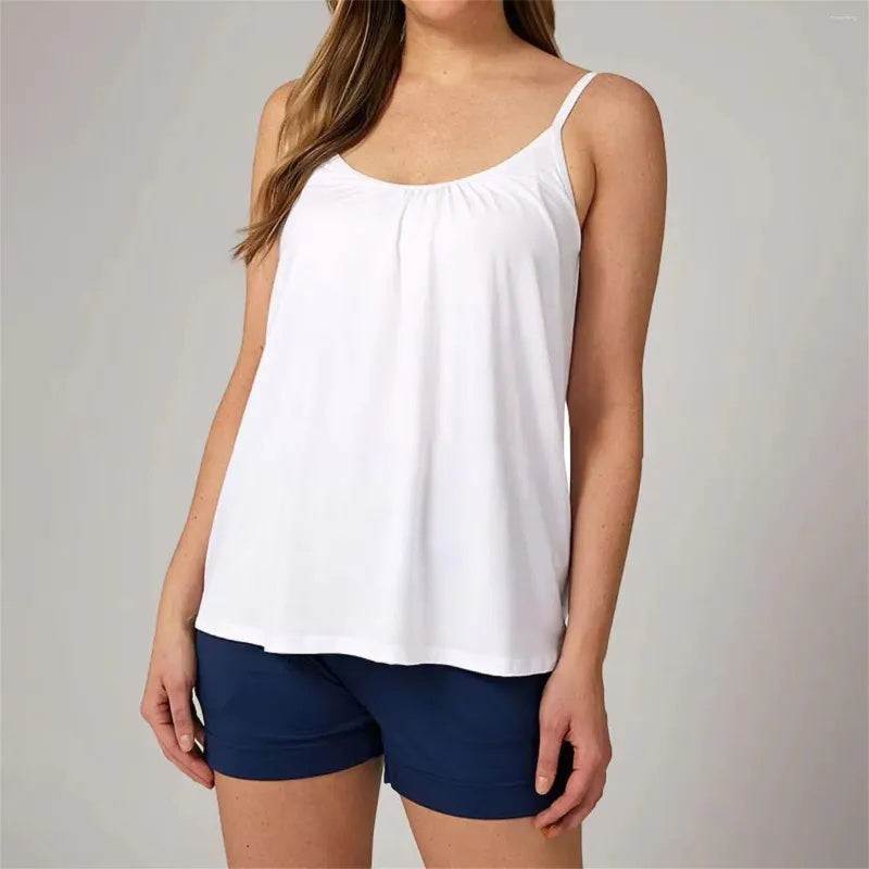 Damen Top Rundhalsausschnitt Locker Sommer Stil – Anna