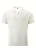 Herren Polo Shirt Sommer Waffelstrick Atmungsaktiv – Lureno