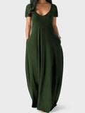 Unifarbenes Damen Maxikleid mit Taschen – Maisie