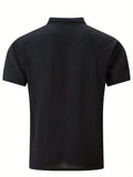 Herren Polo Shirt Sommer Waffelstrick Atmungsaktiv – Lureno