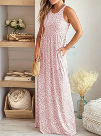 Leopardenprint Maxikleid mit hoher Taille – Soraya