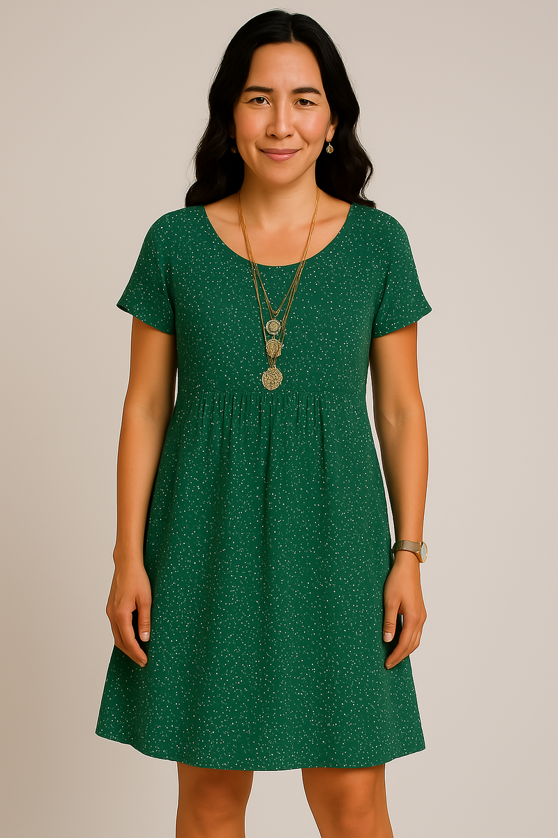 Blumiges Midikleid Damen luftig & romantisch – Flora