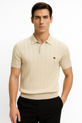 Poloshirt Herren Rippdesign Atmungsaktiv Smart Casual – Lorven