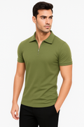 Herren Langarm Polohemd Slim Fit – Jonas