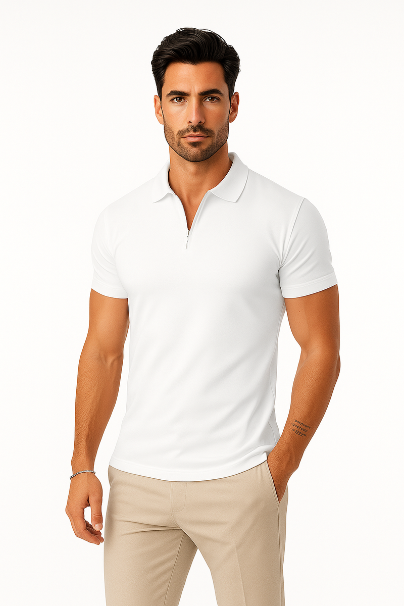 Herren Langarm-Poloshirt – Elegant, Alltagstauglich, Modern - Varello