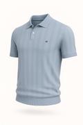 Poloshirt Herren Rippdesign Atmungsaktiv Smart Casual – Lorven