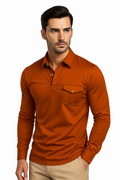 Lässiges Trachten-Poloshirt mit Knopfleiste – Markus